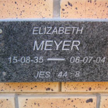 MEYER Elizabeth 1935-2004