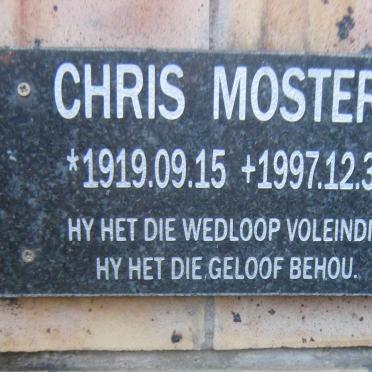 MOSTERT Chris 1919-1997