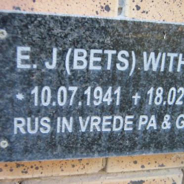WITHERS E.J. 1941-2006