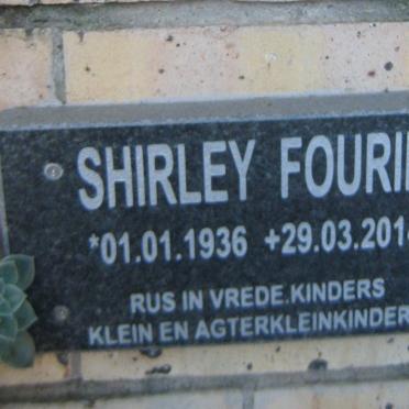 FOURIE Shirley 1936-2014