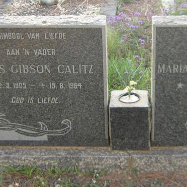 CALITZ James Gibson 1905-1964 &amp; Maria Magaretha 1911-1982