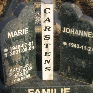 CARSTENS Johannes 1943- &amp; Marie 1948-2001