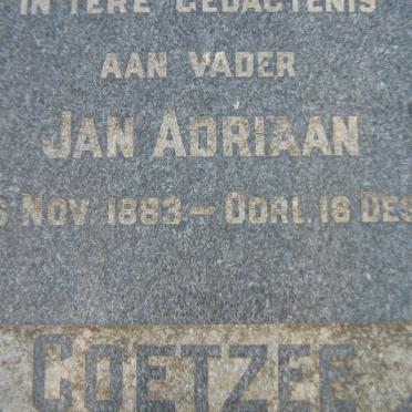 COETZEE Jan Adriaan 1883-1956