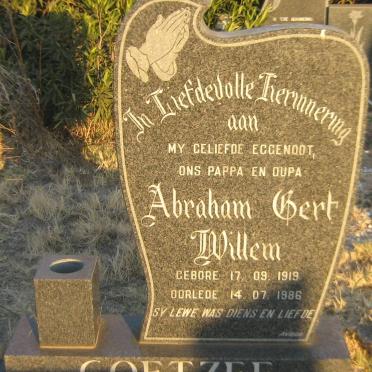 COETZEE Abraham Gert Willem 1919-1986