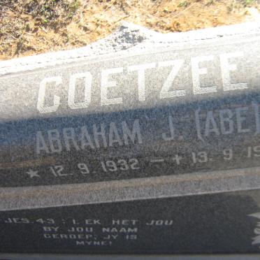 COETZEE Abraham J. 1932-1978