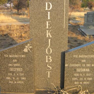 DIEKJOBST Siegfried 1931-1989 &amp; Susanna 1937-1982