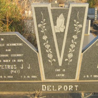 DELPORT Petrus J.J. 1932-1984 &amp; Adela 1934-