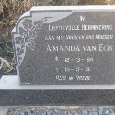 ECK Andries Johannes Stefanus, van 1960-2006 &amp; Amanda 1964-1991 