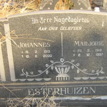 ESTERHUIZEN Johannes 1919-2000 &amp; Marjorie 1918-1997