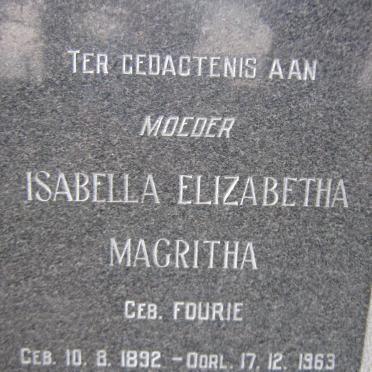 HEEVER Phillipus Petrus, van den 1892-1966 &amp; Isabella Elizabetha Magritha FOURIE 1892-1963
