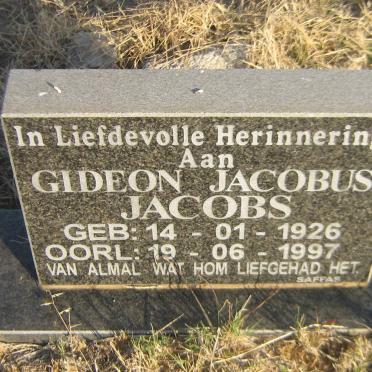 JACOBS Gideon Jacobus 1926-1997