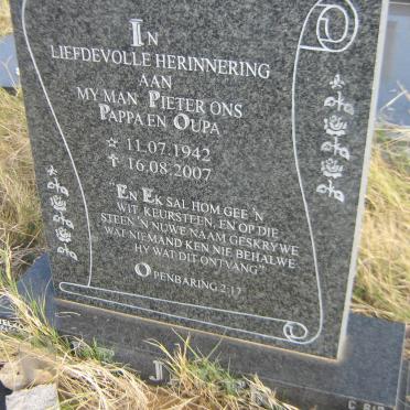 JAGER Pieter, de 1942-2007