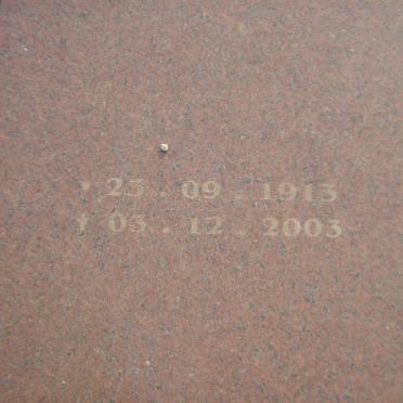 JAARSVELD Johannes Petrus Jordaan, van 1913-2003 &amp; Isabella Petronella STIMIE 1916-2003