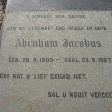 JACOBS Abraham Jacobus 1905-1967