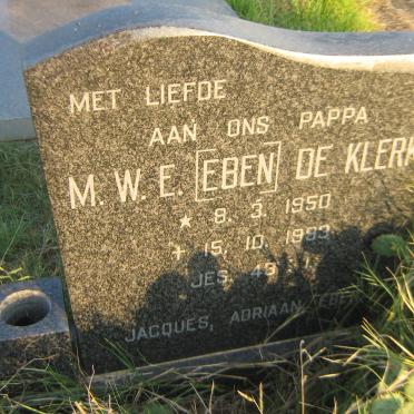 KLERK M.W.E., de 1950-1993