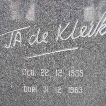 KLERK J.A., de 1939-1963