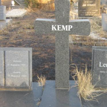 KEMP Nicolas Jacobus Renier 1939-2009 &amp; Elena CALITZ 1935-2006 