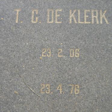 KLERK T.C., de 1906-1976