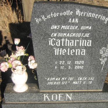 KOEN Catharina Helena 1920-2012