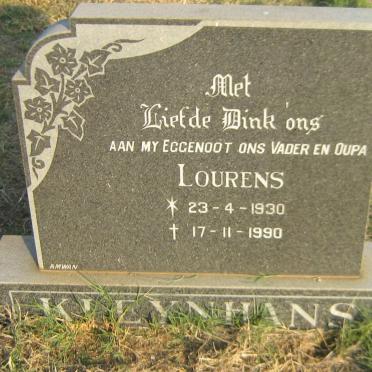 KLEYNHANS Lourens 1930-1990