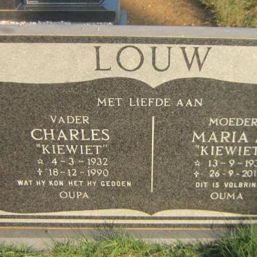 LOUW Charles 1932-1990 &amp; Maria M. 1932-2011