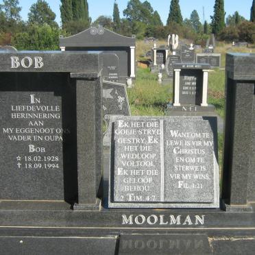 MOOLMAN Bob 1928-1994 &amp; Mara 1932-2005