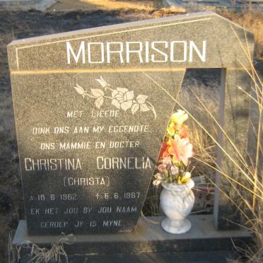 MORRISON Christina Cornelia 1962-1987