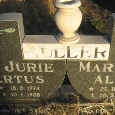 MULLER Martha Alleta 1953-1988 :: MULLER Jurie Bertus 1974-1988
