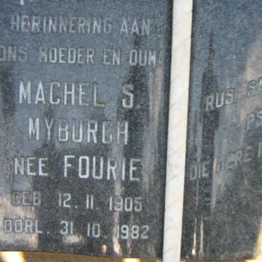 MYBURGH Machel S. nee FOURIE 1905-1982