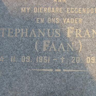 MURPHY Stephanus Francois 1951-2000