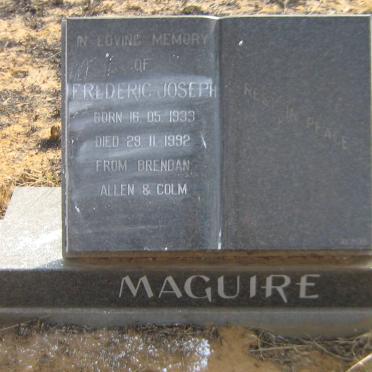 MAGUIRE Frederic Joseph 1933-1992