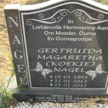 NAGEL Gertruida Magaretha 1943-2013