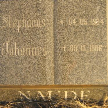 NAUDE Stephanus Johannes 1934-1986