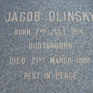 OLINSKY Jacob 1914-1989