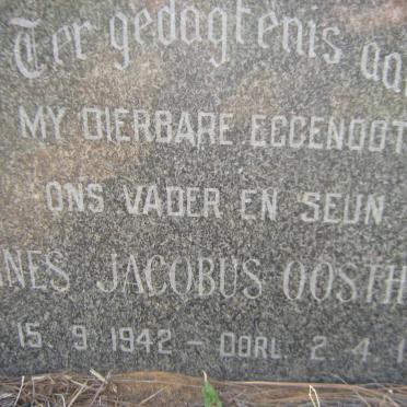 OOSTHUIZEN Johannes Jacobus 1942-1965