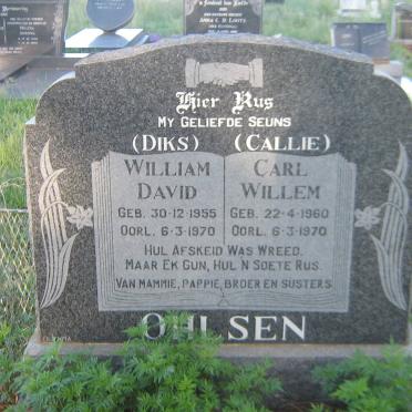 OHLSEN William David 1955-1970 :: OHLSEN Carl Willem 1960-1970