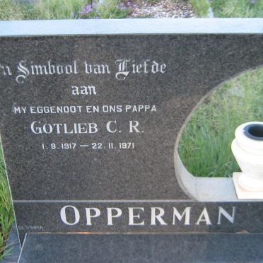 OPPERMAN Gotlieb C.R. 1917-1971