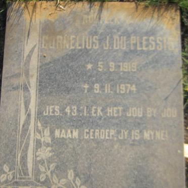 PLESSIS Cornelius J., du 1919-1974