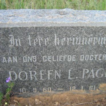 PAGE Doreen L. 1960-1961