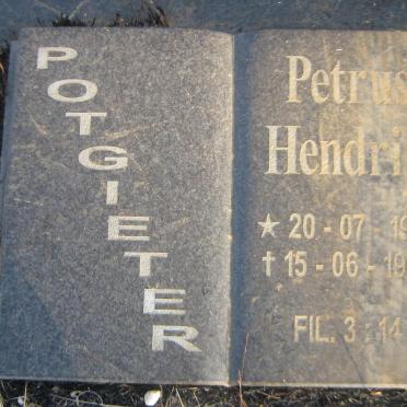 POTGIETER Petrus Hendrik 1959-1999