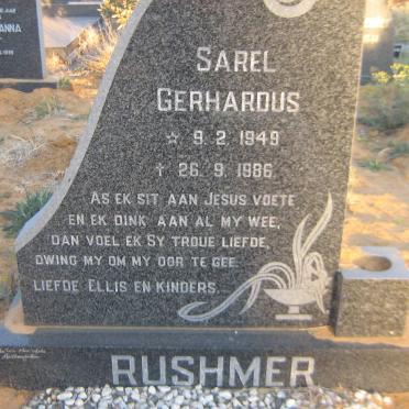 RUSHMER Sarel Gerhardus  1949-1986