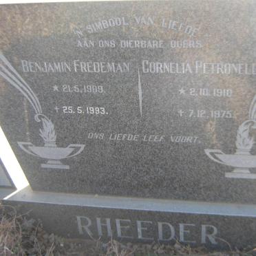 RHEEDER Benjamin Fredeman 1909-1993 &amp; Cornelia Petronella 1910-1975