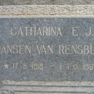RENSBURG Catharina E.J., Jansen van 1918-196?