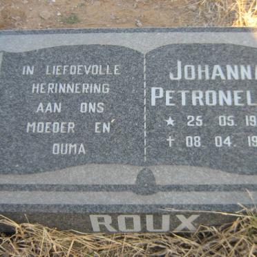 ROUX Johanna Petronella 1919-1999