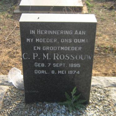 ROSSOUW C.P.M. 1895-1974