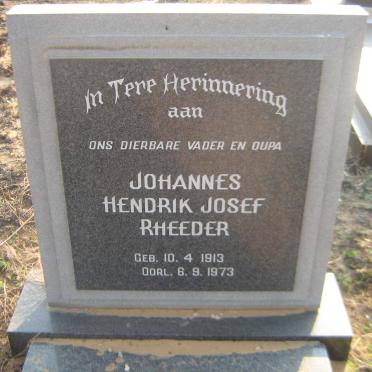 RHEEDER Johannes Hendrik Josef 1913-1973