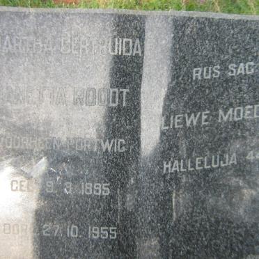 ROODT Martha Gertruida Janetta nee PORTWIG 1895-1955