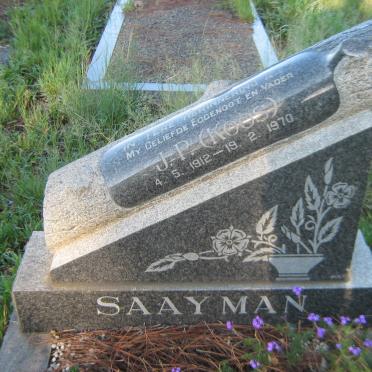 SAAYMAN J.P. 1912-1970