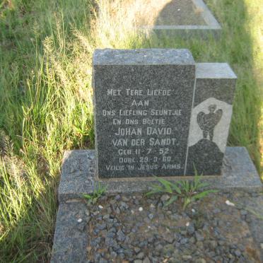 SANDT Johan David, van der 1952-1960