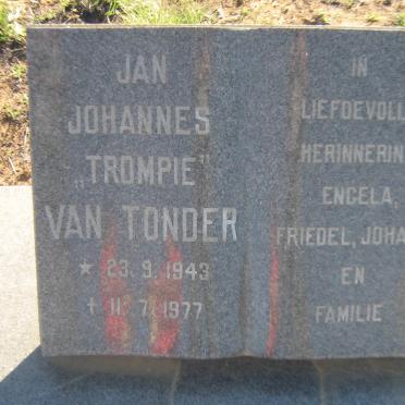 TONDER Jan Johannes, van 1943-1977